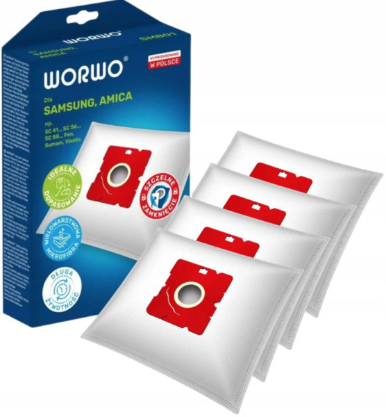 Worki do odkurzacza Samsung 4 sztuki Worwo SMB01K