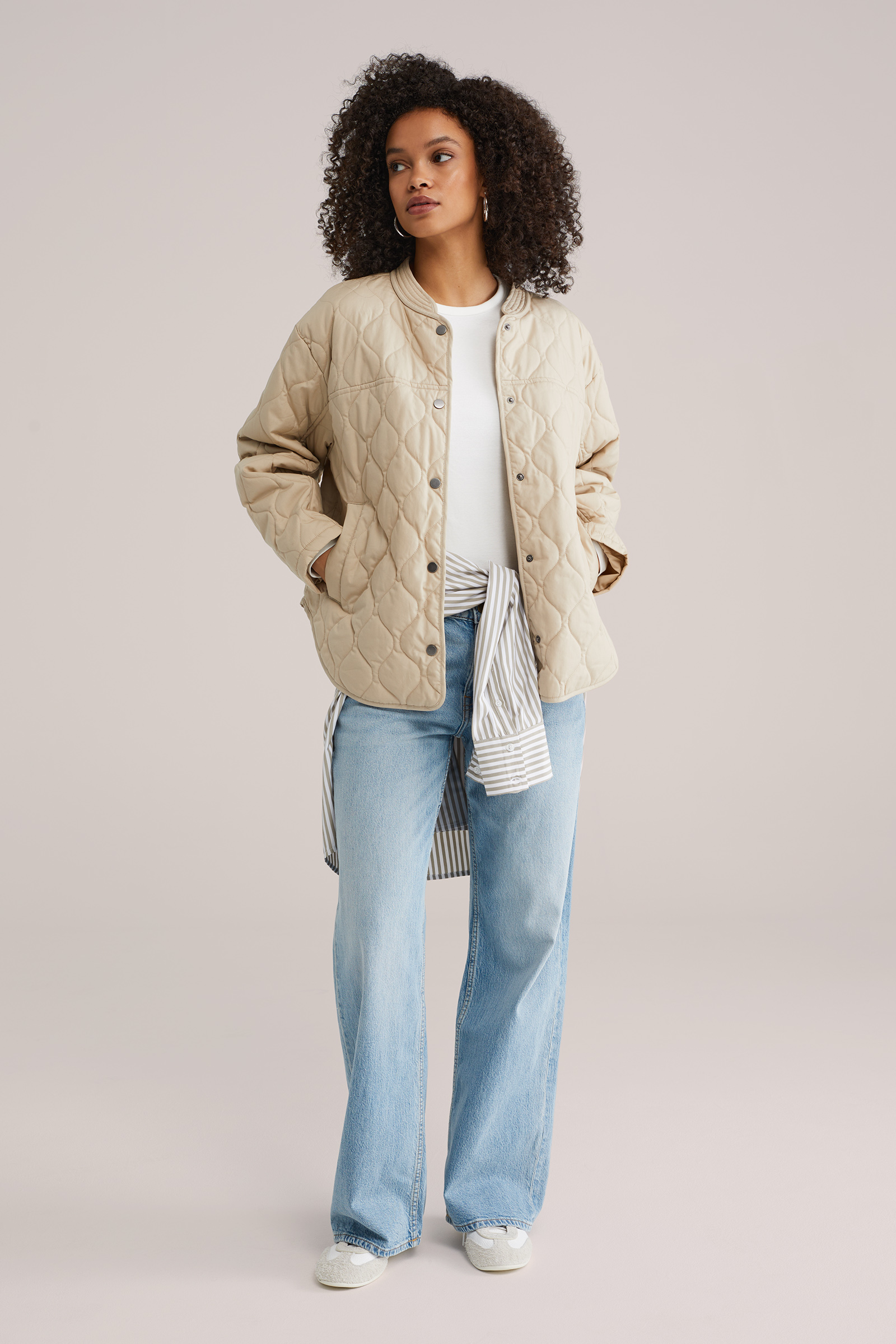 Dames high rise wide leg jeans