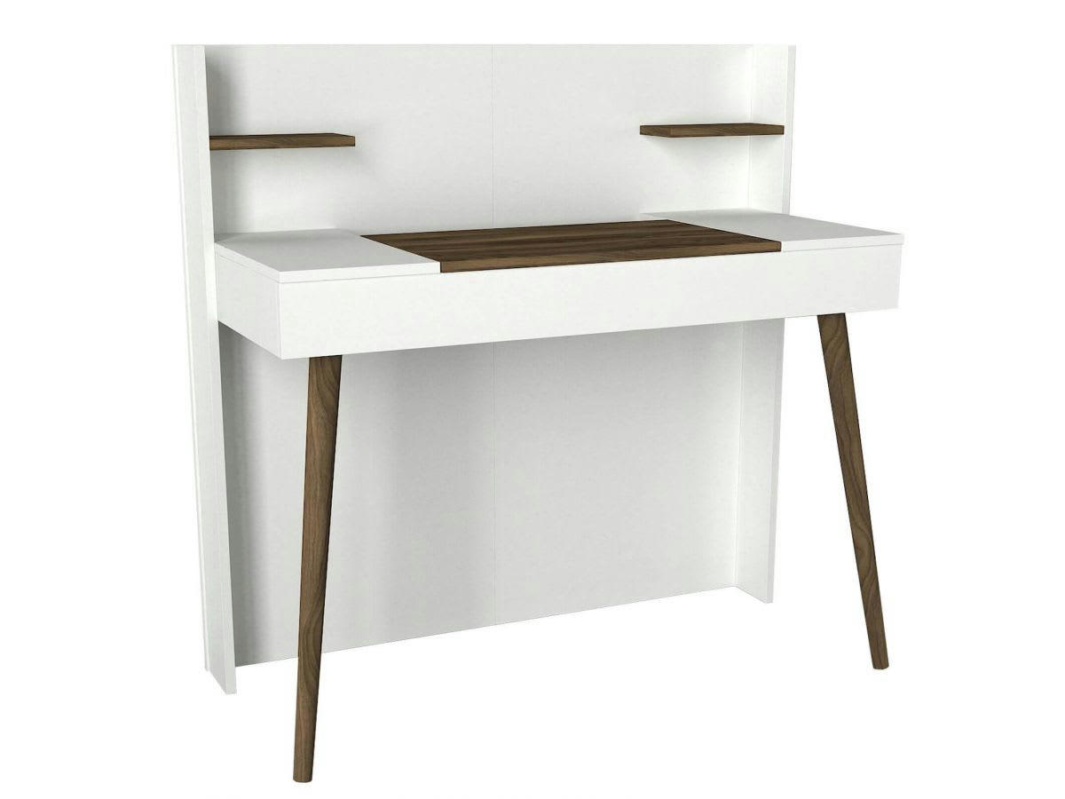 VINTAGE - VINTAGE Coiffeuse noyer blanc