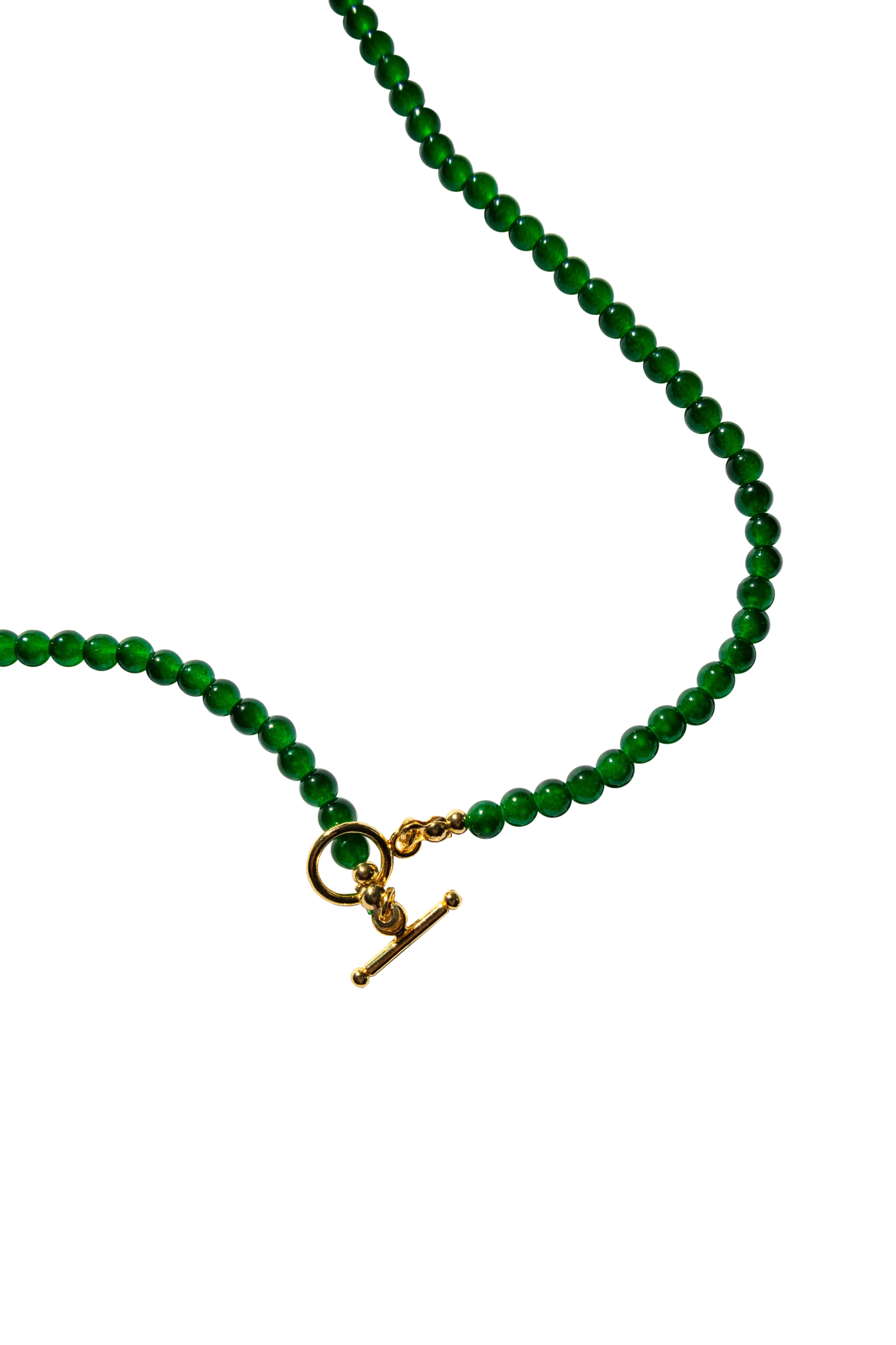 Forest — Green Chalcedony Beaded Necklace