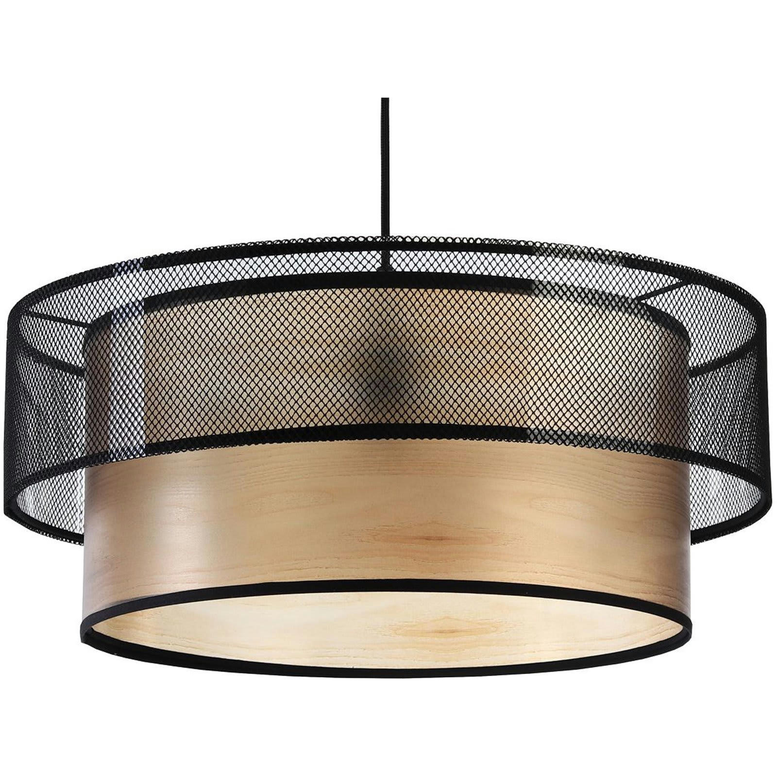 DUO ÉLÉGANT - Suspension Tissu Noir