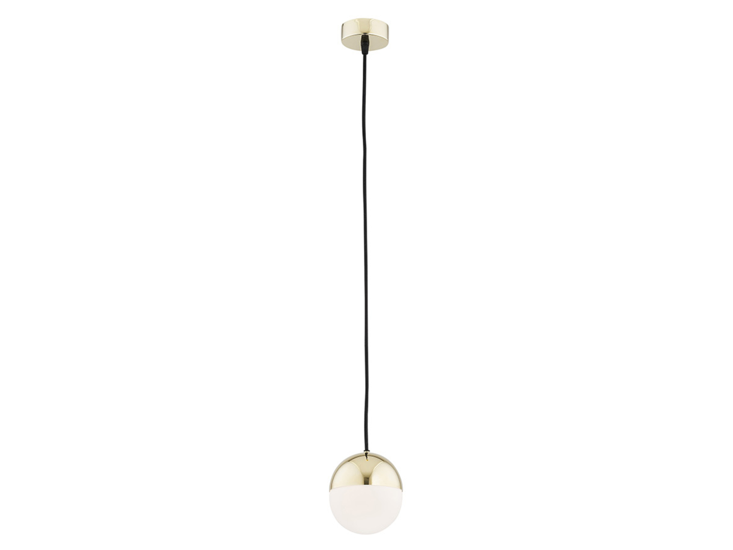 Lampa wisząca Livia 12 cm szklana biało-złota