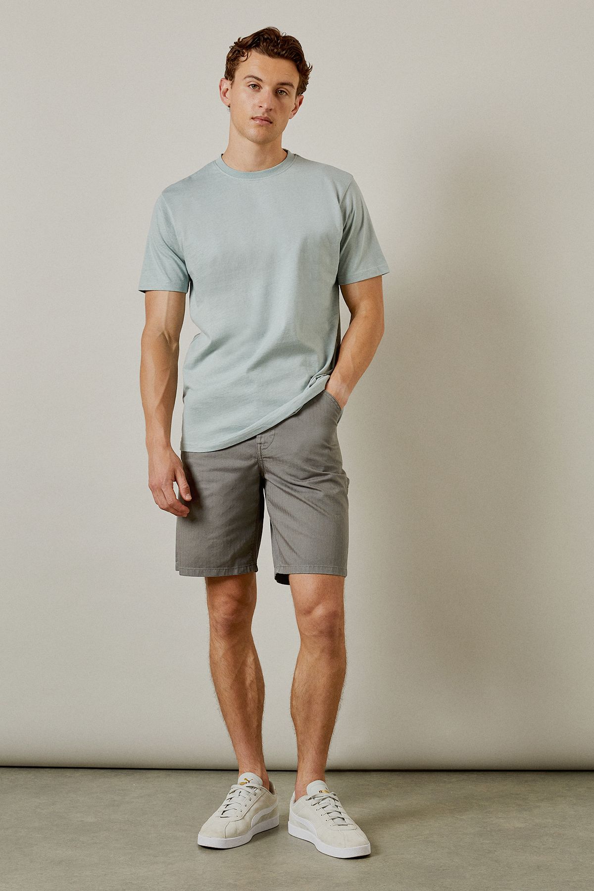 Burton Dusty Blue Plain Crew Neck T-shirt