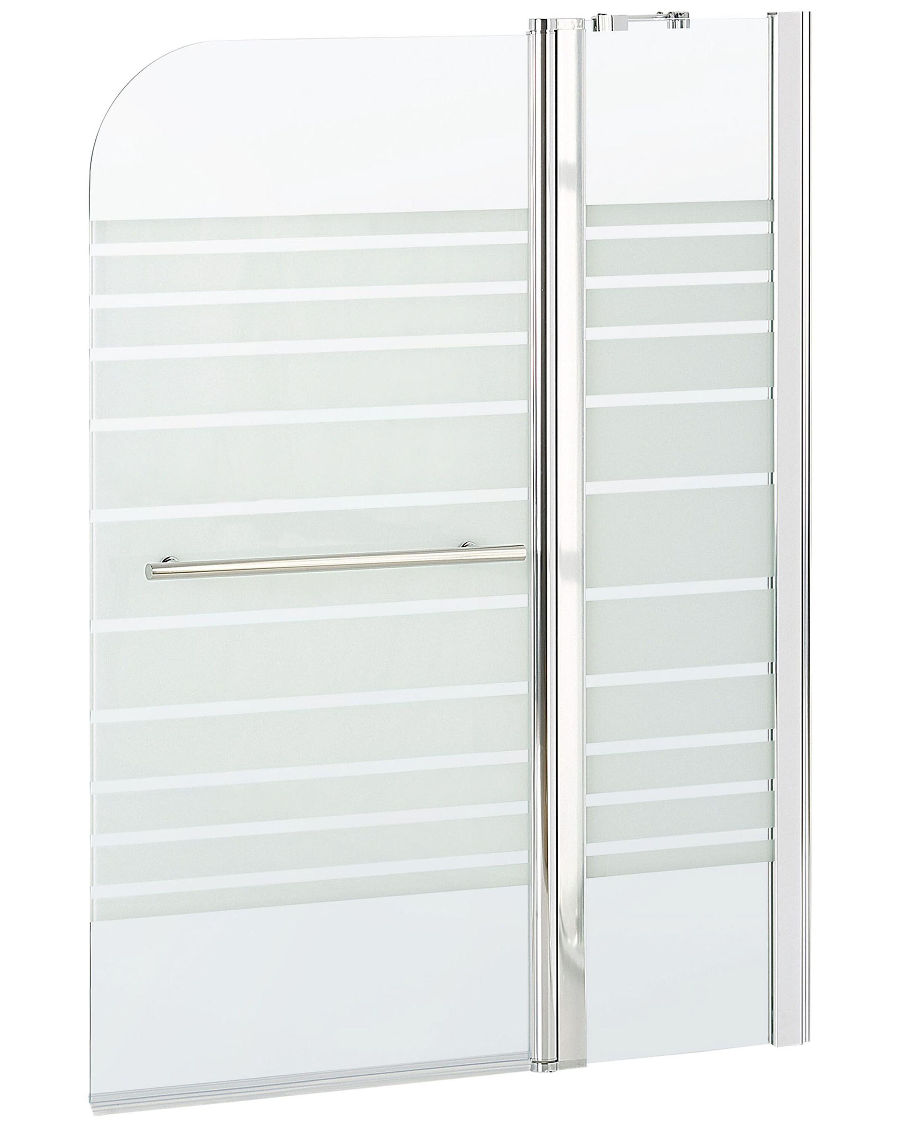 Shower Bath Screen TUAPI II 1400 x 1200 mm Silver