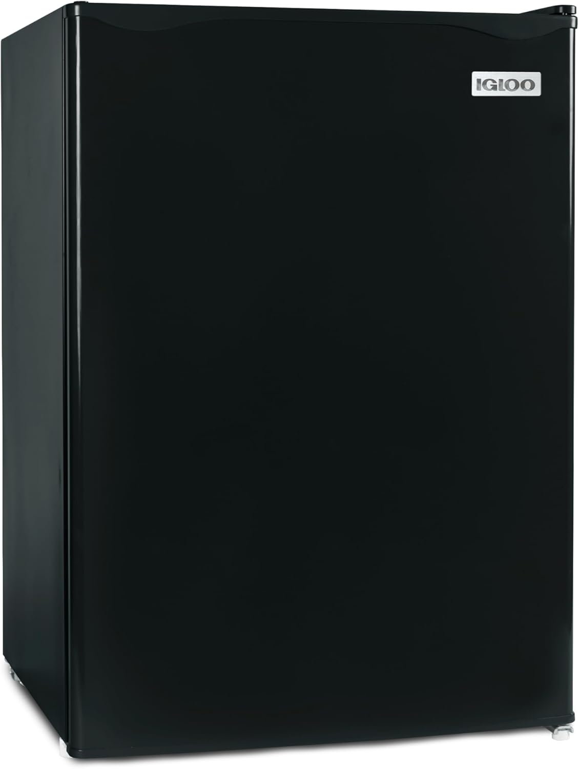 Igloo 2.6 Cu.Ft Mini Fridge with Freezer- Single Door Compact Refrigerator with Glass Shelves for Homes, Dorms & Offices- Keep Snacks, Drinks & Frozen Foods Cool with Temperature Control Fridge- Black