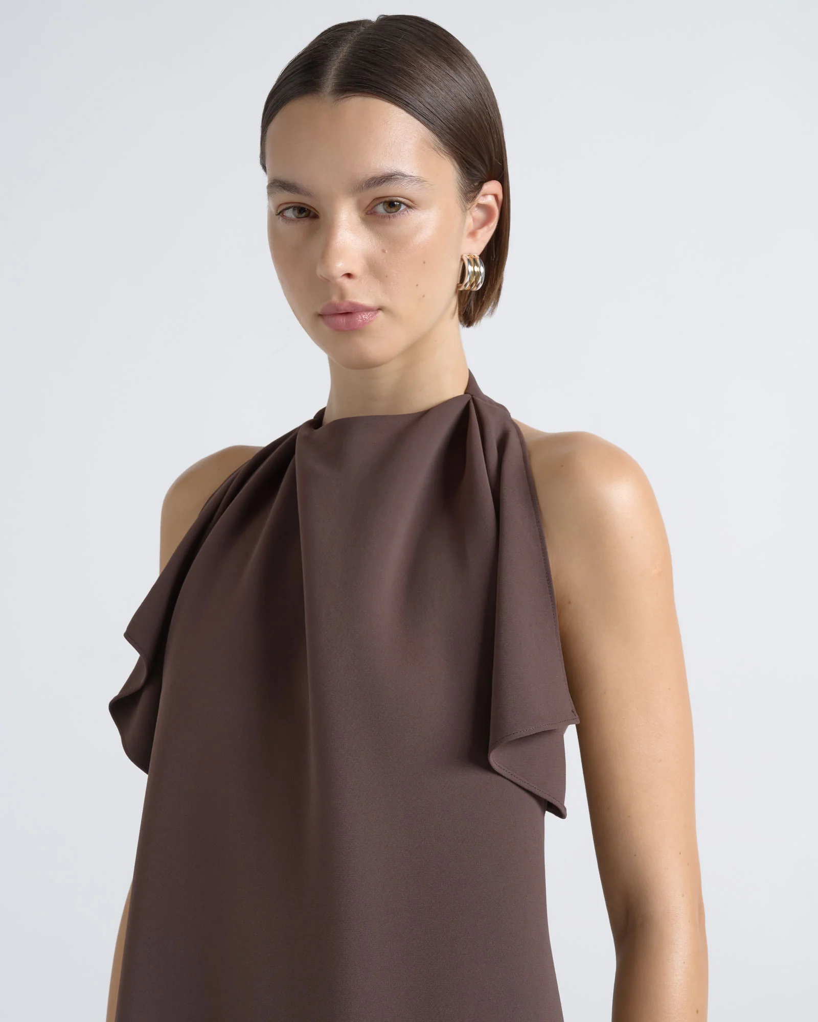 Halter Neck Midi Dress