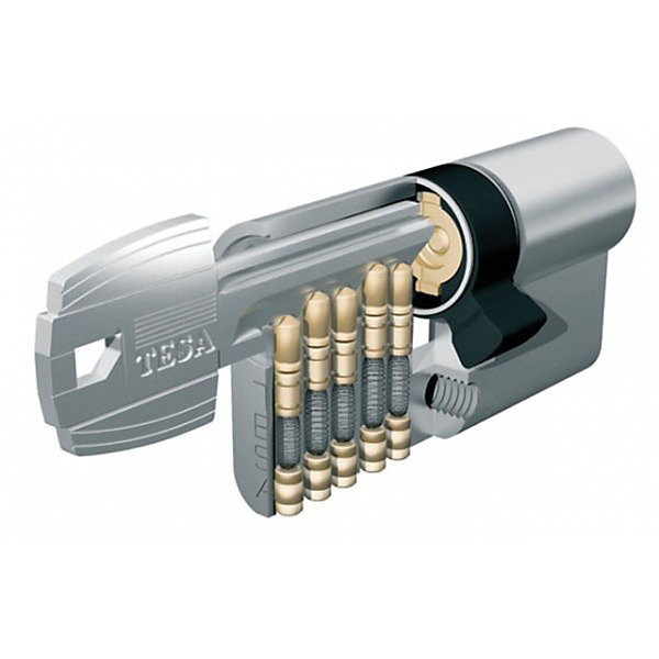 Cylindre TESA TE5 - 40x40mm - nickelé - vis de40mm - 50304040NY