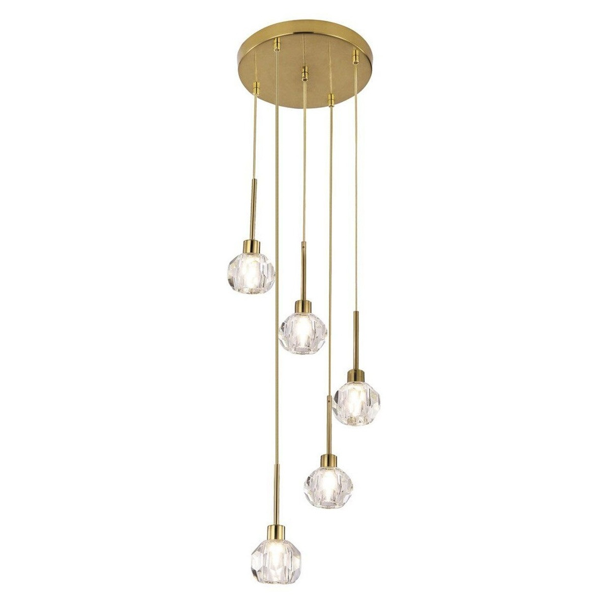 Lampa wisząca złota Kassia 5xG9x5W wym: 120x30x30 cm Rabalux