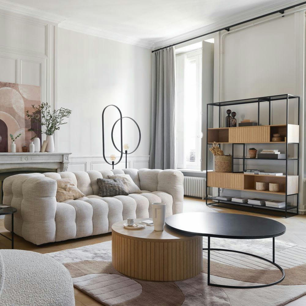 - Vase visage en dolomite blanche H23