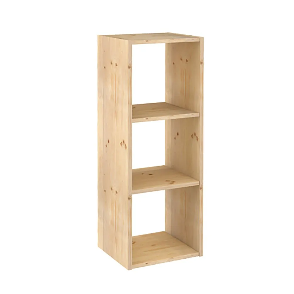Astigarraga 3 Cubes Solid Pine Modular Shelving