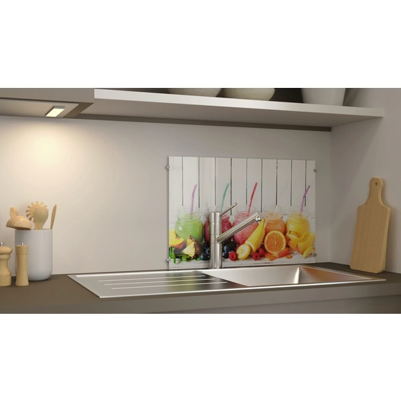 Glasboard »Colored Smoothies«, mehrfarbig, Glas