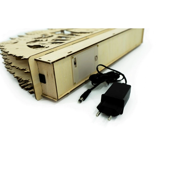 Schwibbogen, Höhe: 29 cm, batterie, natur