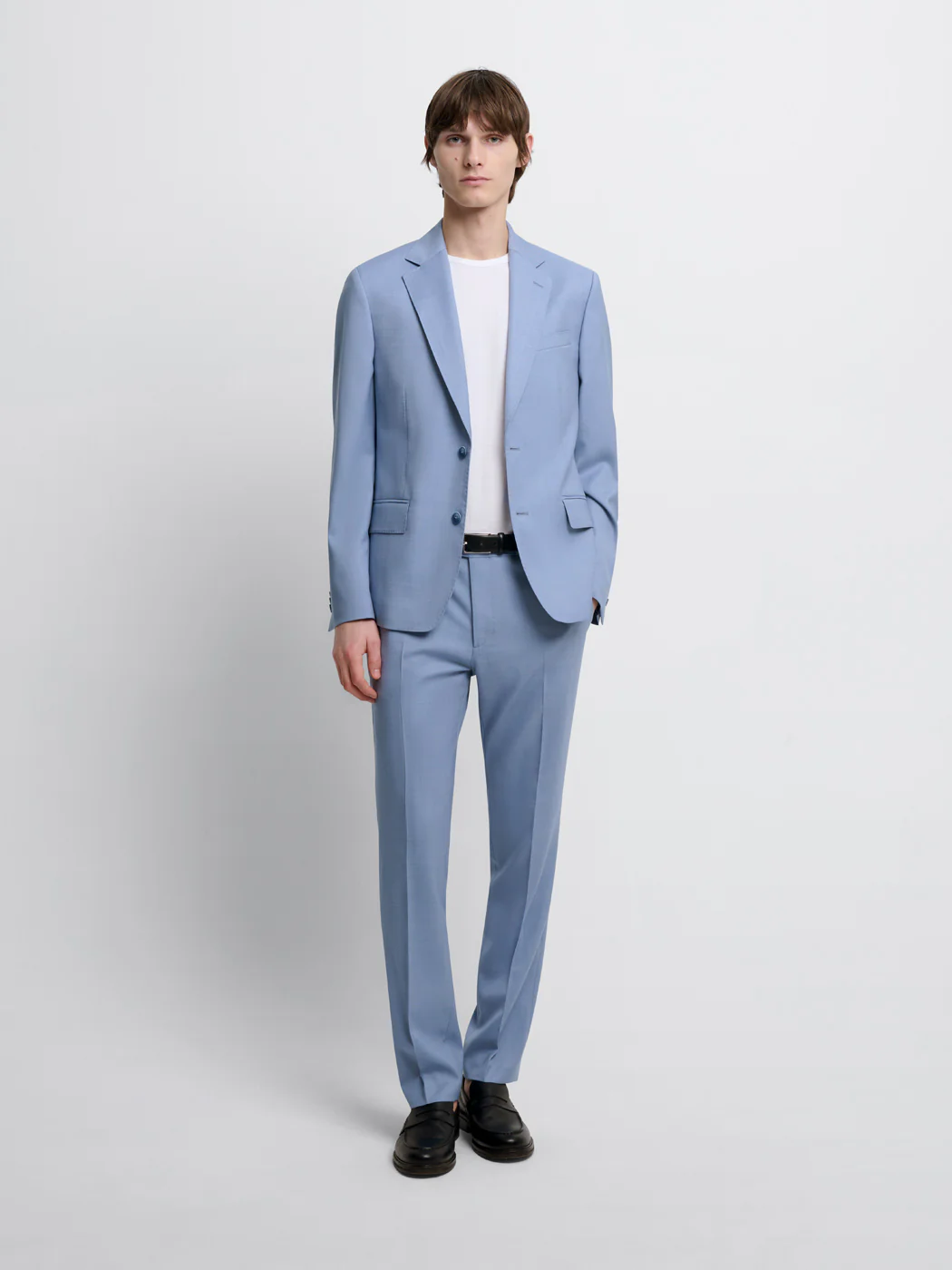 Pantalon de costume slim en laine