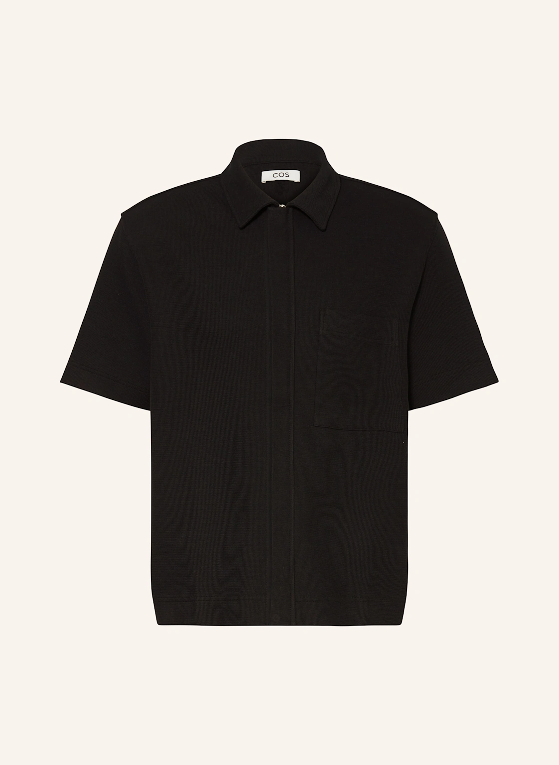COS Kurzarm-Hemd Comfort Fit aus Jersey