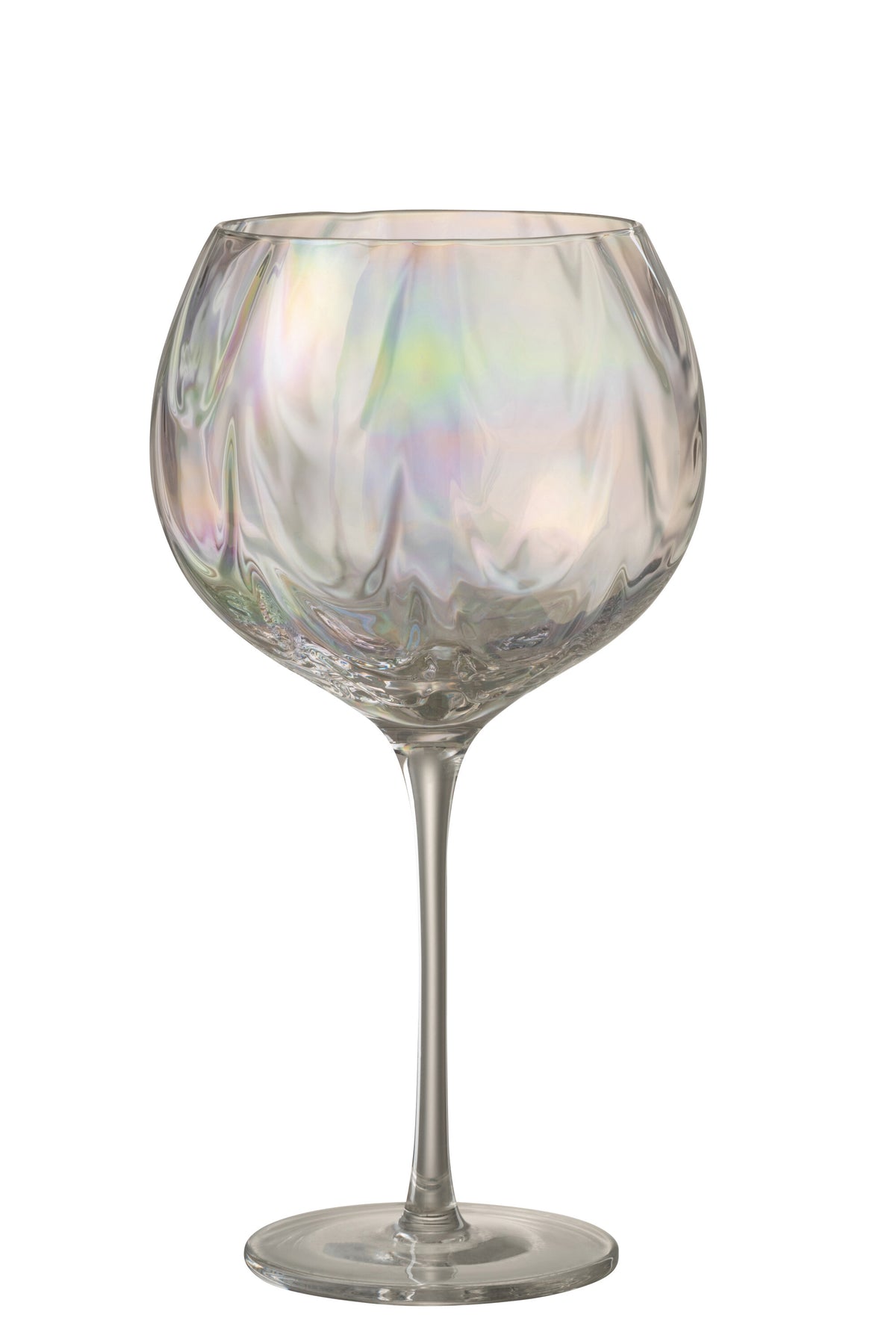 J-Line wijnglas Oneffen - glas - transparant - 4 stuks