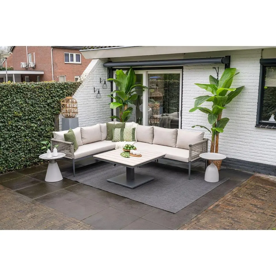 Teramon hoekset - 4-dlg. - carbon black - taupe - desert sand