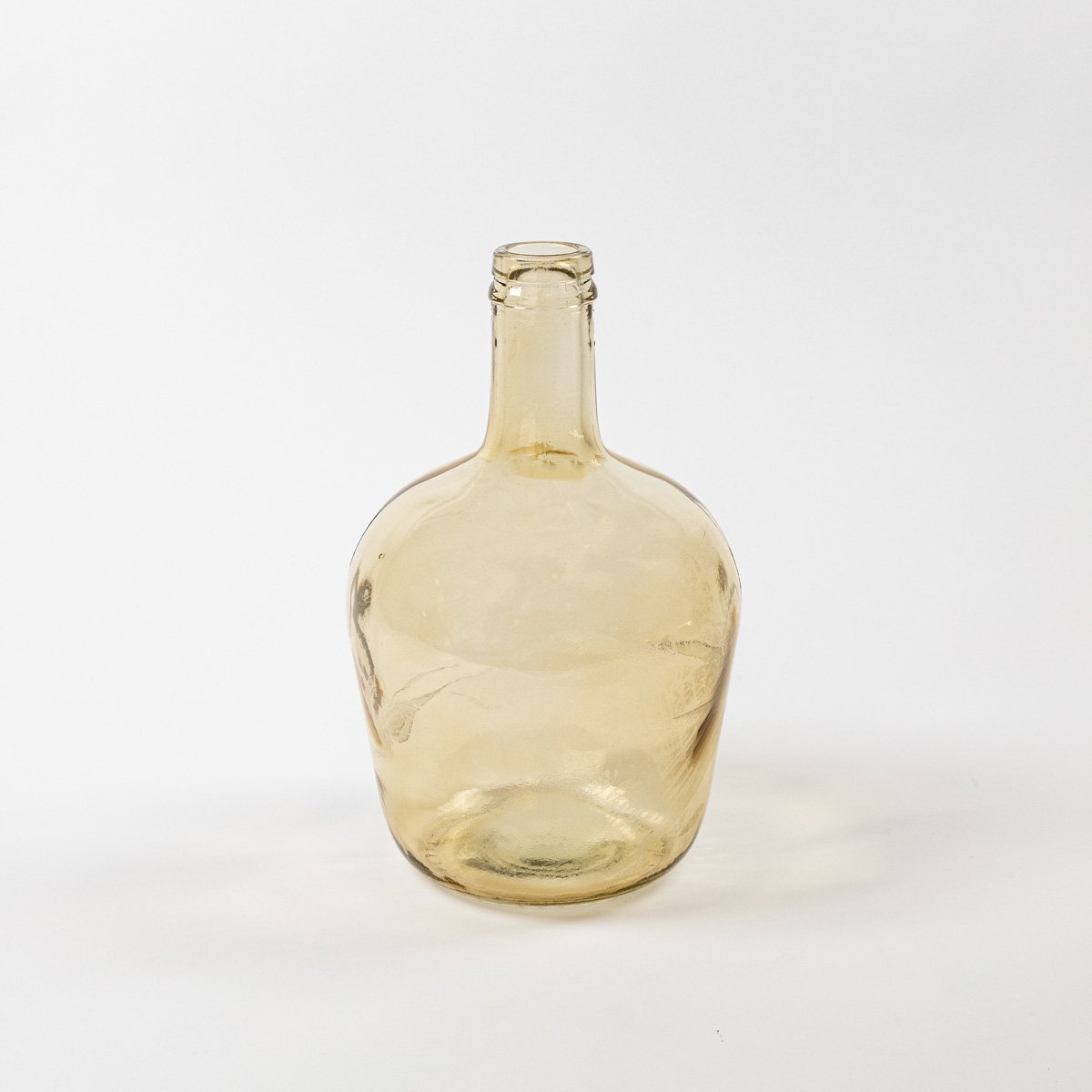 Jarra forma garrafão amarela em vidro reciclado 4l