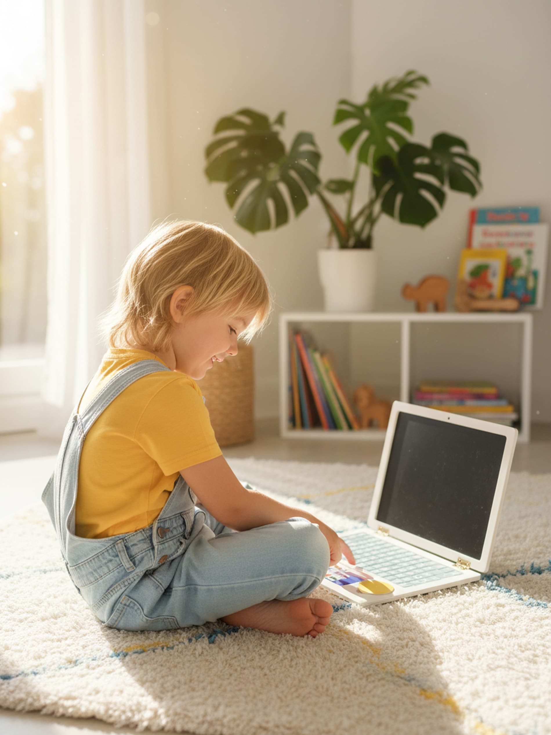 Drewniana zabawka - Mój pierwszy laptop