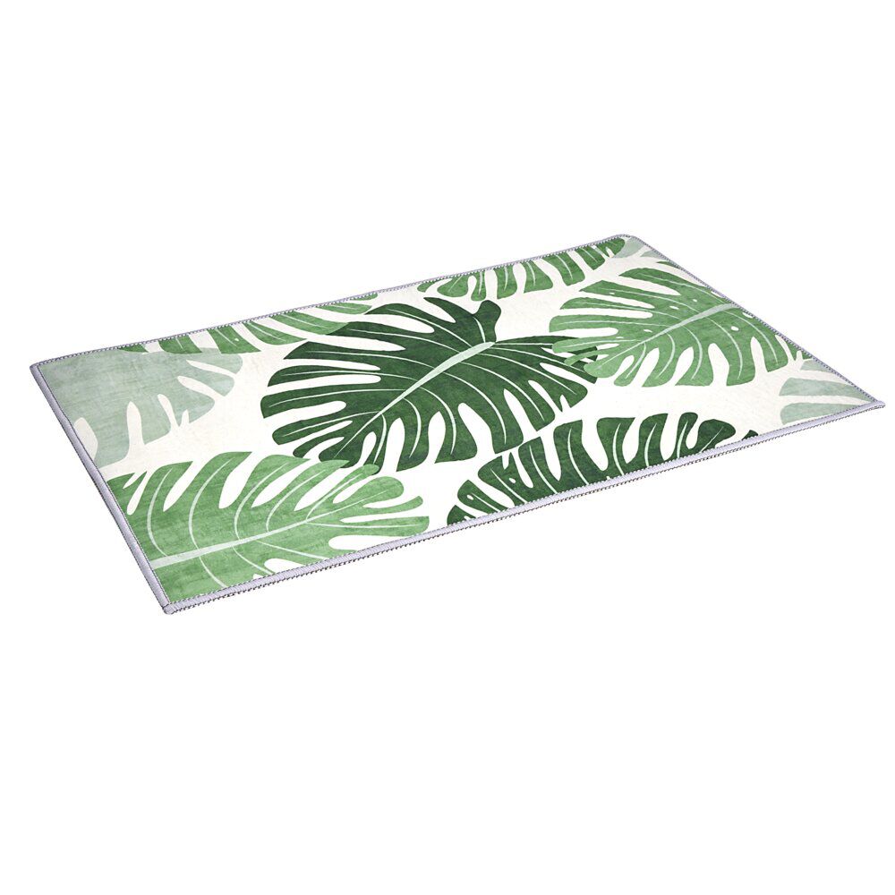 Tapis en velours motif végétal 50x80cm (2 modèles)