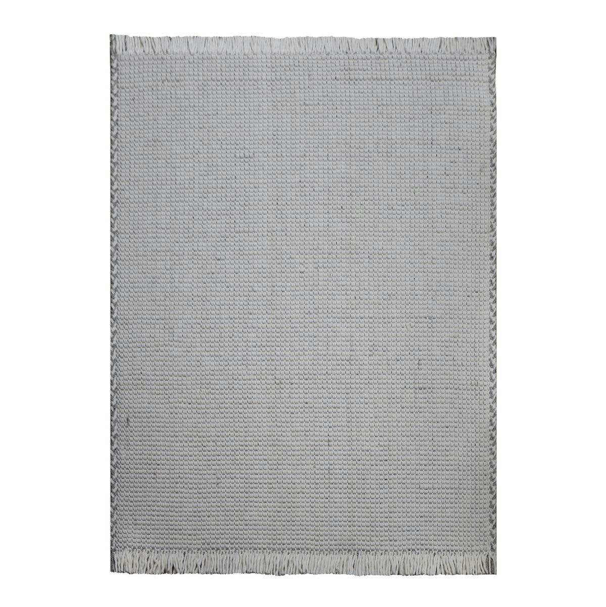 - Tapis rectangulaire en laine tressée tissé main 200 x 300 cm