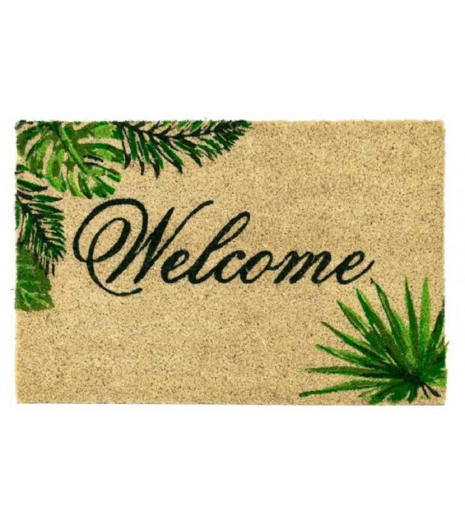 FEUILLAGE WELCOME - Paillasson coco 60x40