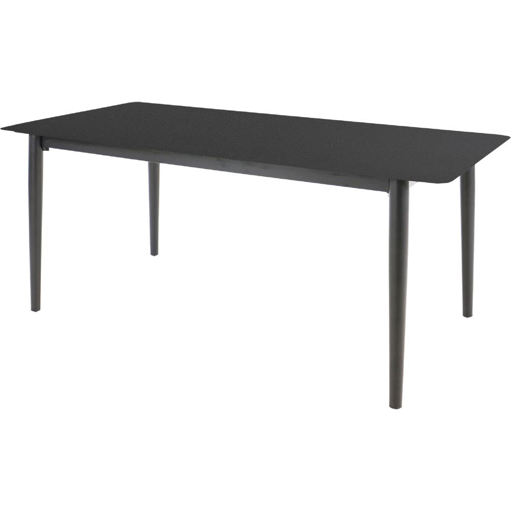 Lesli Living tuintafel Crest - zwart - 180x90x75cm