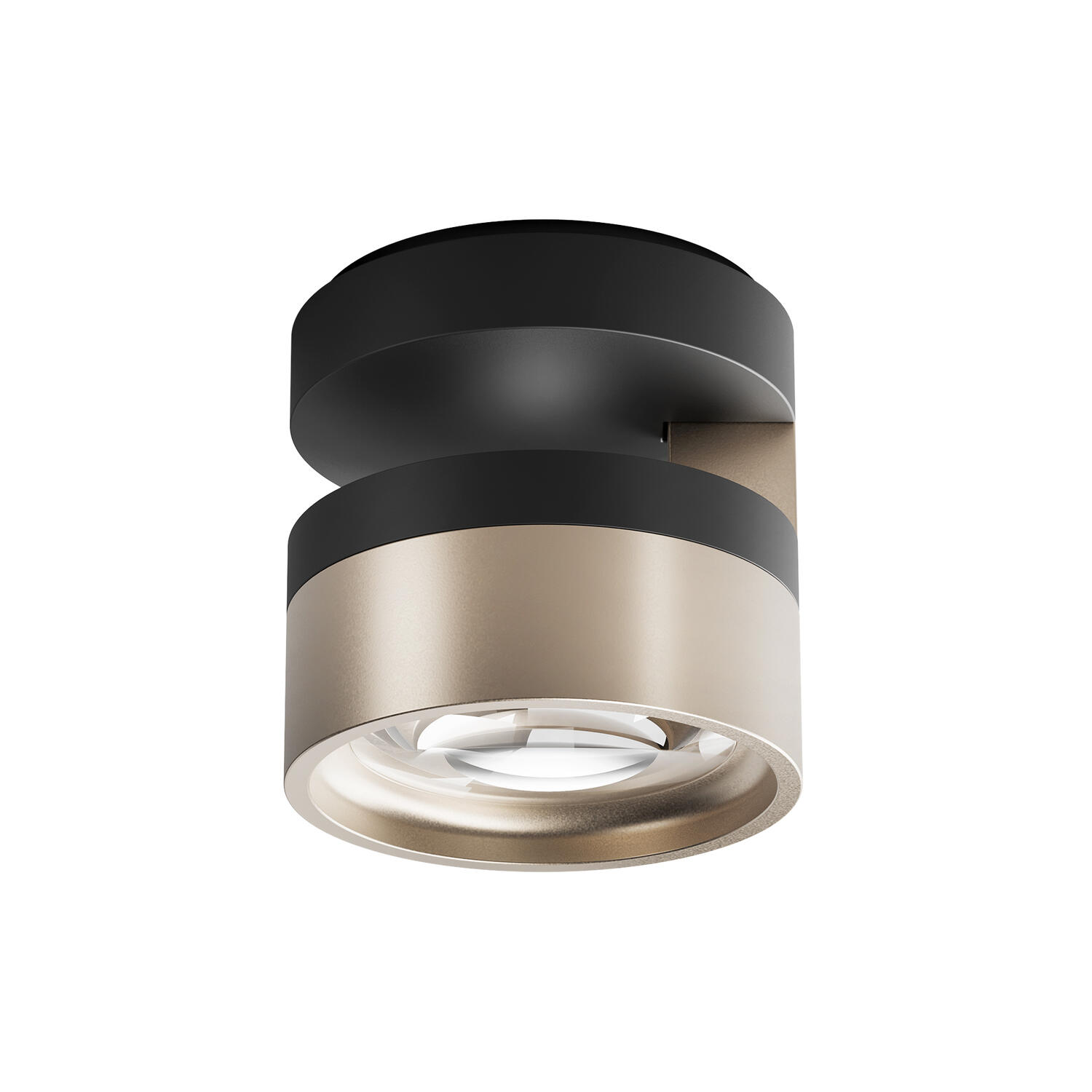 BLADE C1 SLIM loftlampe, matt black/satin gold