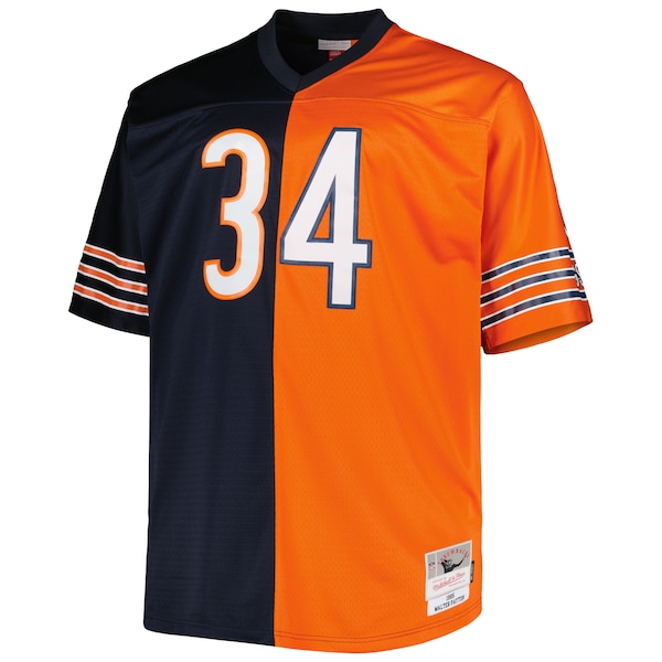 Walter Payton Chicago Bears Big & Tall Split Legacy Retired Player Replica Jersey - Navy/Orange