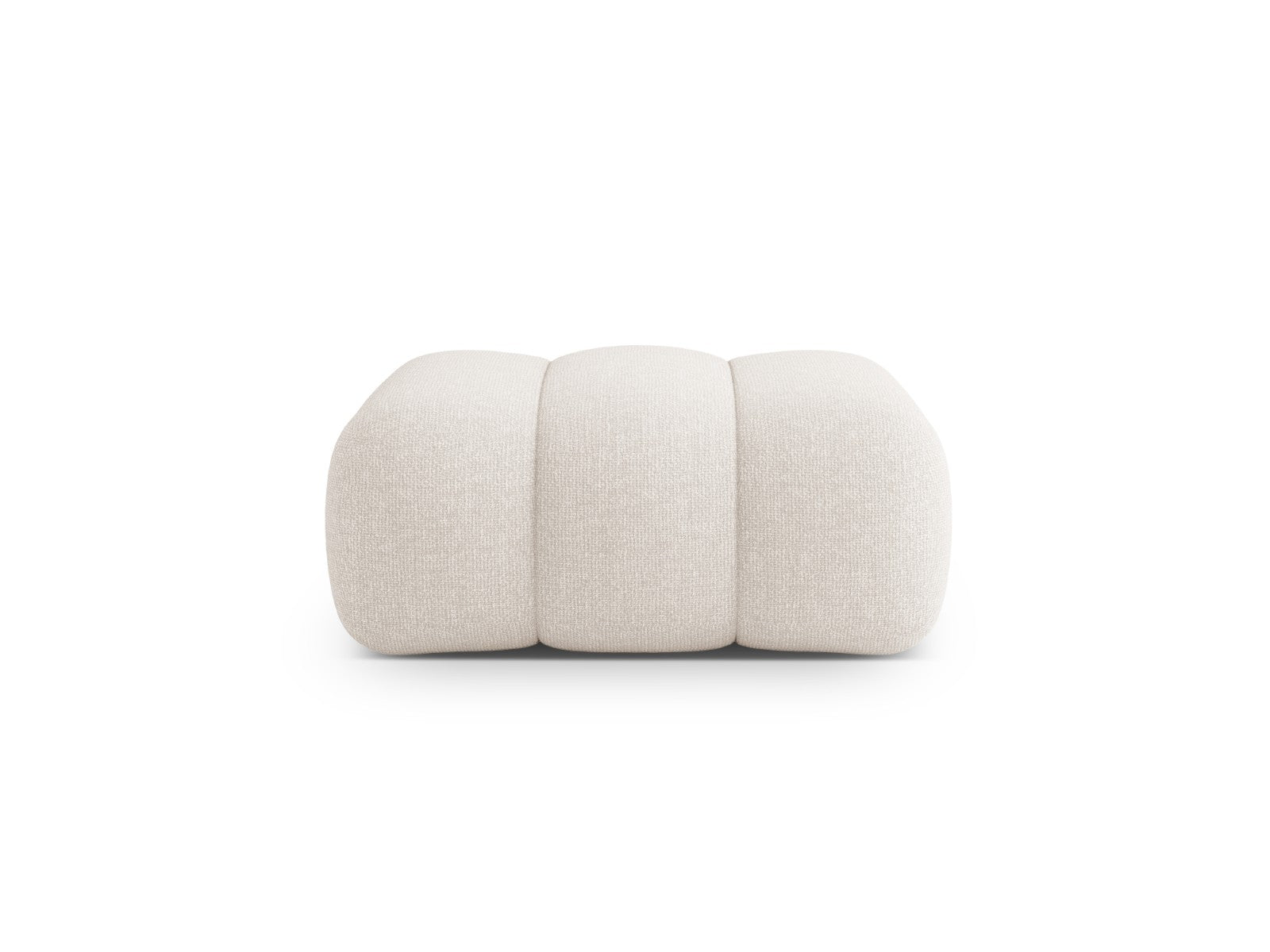 Cosmopolitan Design Poef Koge chenille lichtbeige - 95x95x40cm