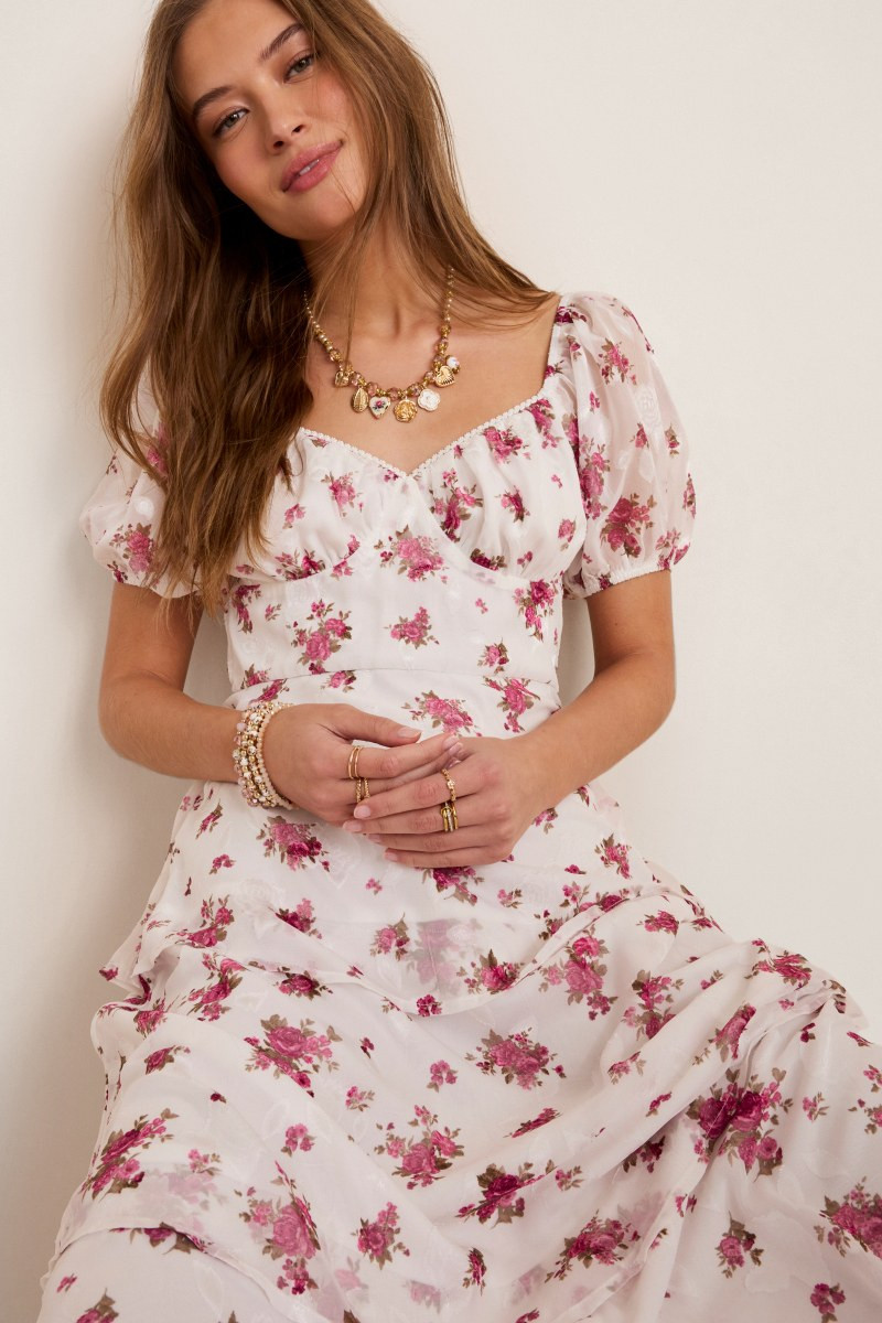 Hannah Floral Tiered Maxi Dress