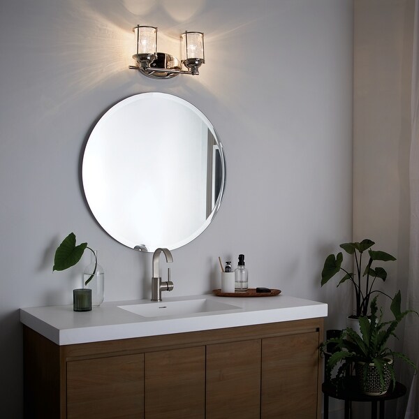 Kichler Lighting Ashland Bay Collection 2-light Polished Nickel Bath/Vanity Light - Polished Nickel - Polished Nickel