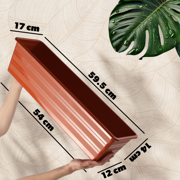 KADAX Doniczka Balkonowa 60cm Skrzynka Na Kwiaty