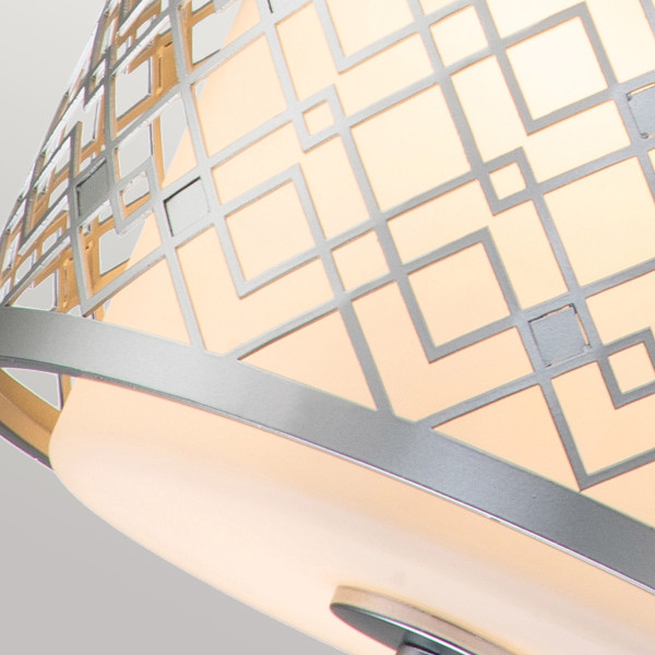Lampa wisząca lakierowane srebro Ziggy 2xE14x40W Elstead