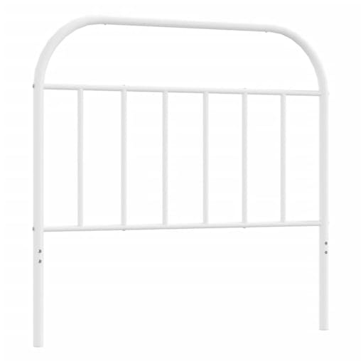 NNEVL Metal Headboard White 107 cm