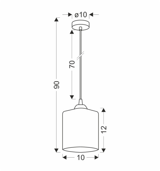 Lampa wisząca Serena złoty klosz czarno-złota 1xE27x40W IP20 Candellux