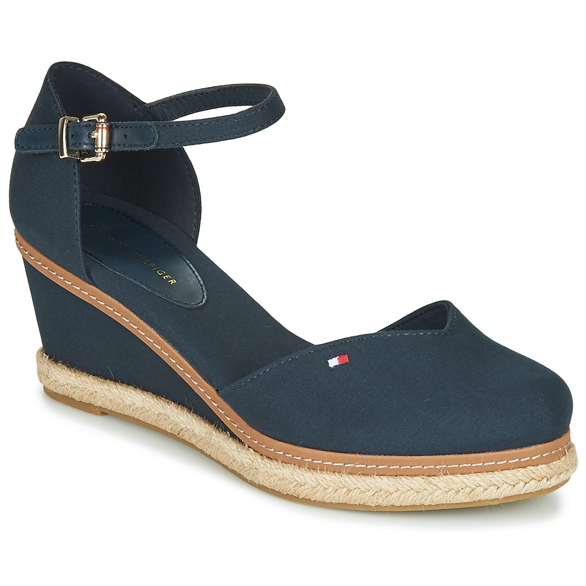 Tommy Hilfiger - BASIC CLOSED TOE MID WEDGE - Blue