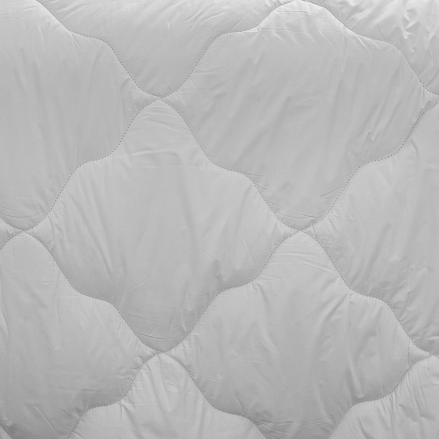 - Couette en percale de coton satiné 350 gr blanc 140x200 cm
