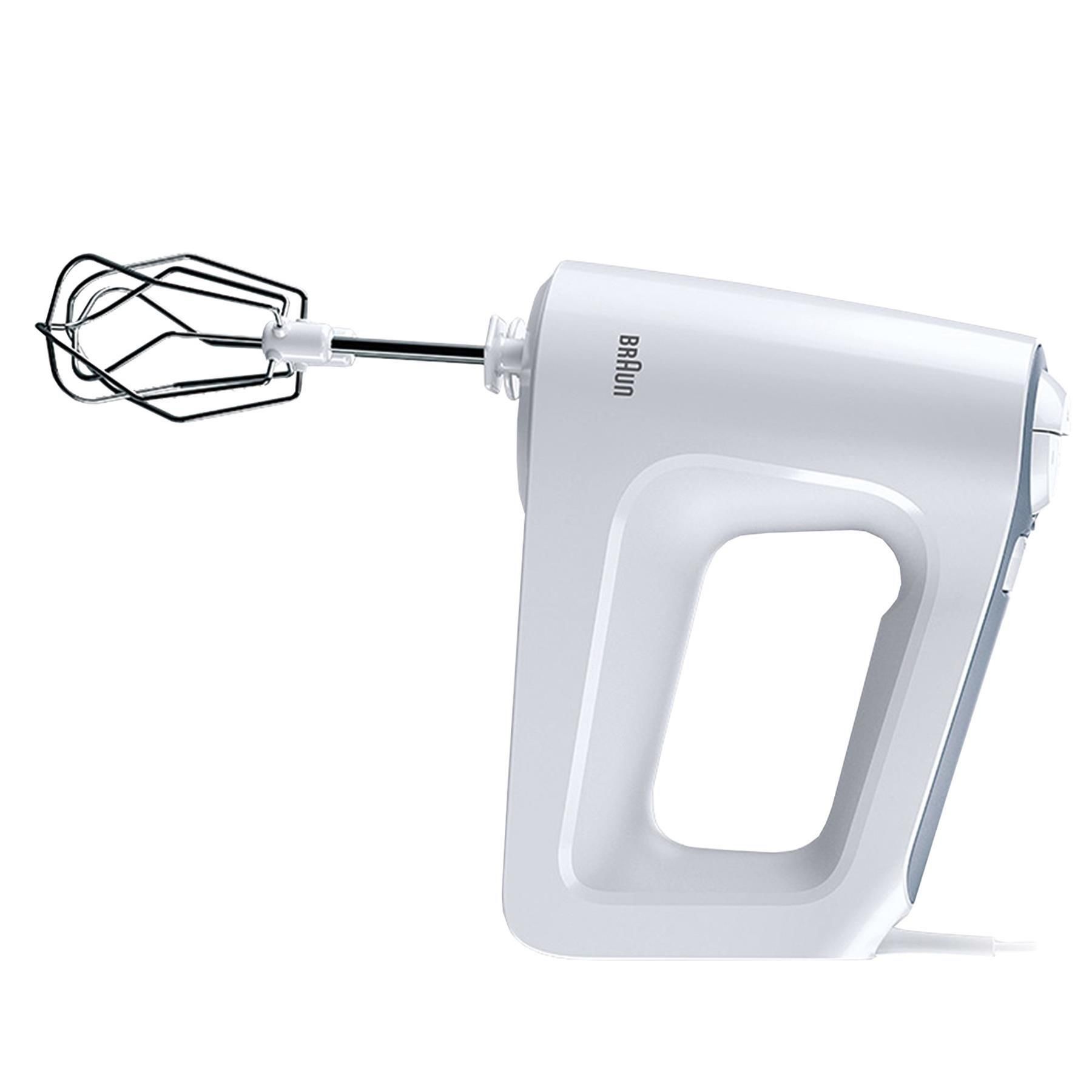 Braun Hand Mixer, 500W, Dishwasher Safe, 500W, 5 Speed, White