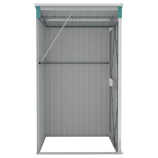 NNEVL Wall-mounted Garden Shed Green 118x100x178 cm Galvanised Steel