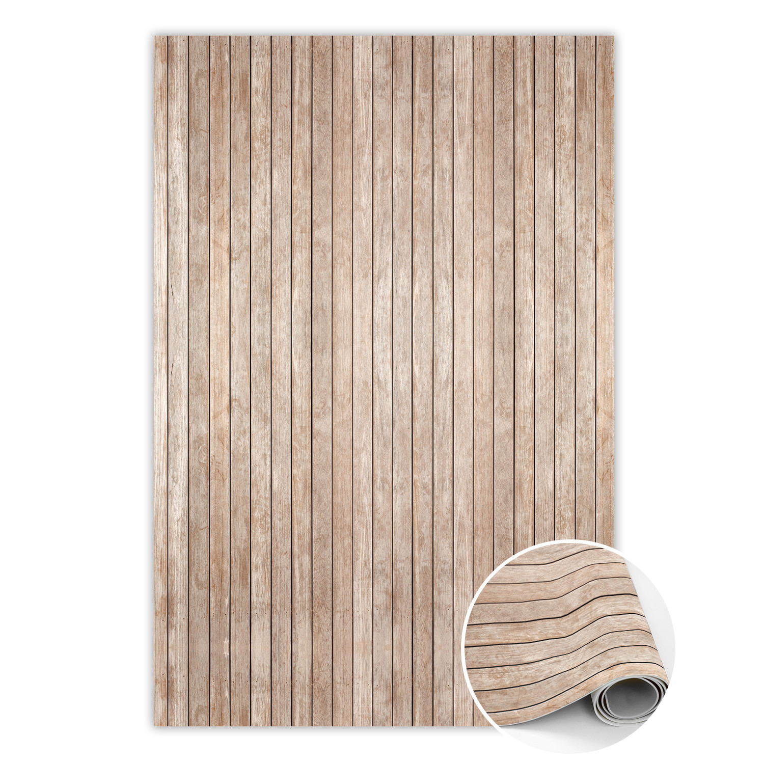 Wewnętrzny dywan winylowy Deska w paski 60 x 90 cm