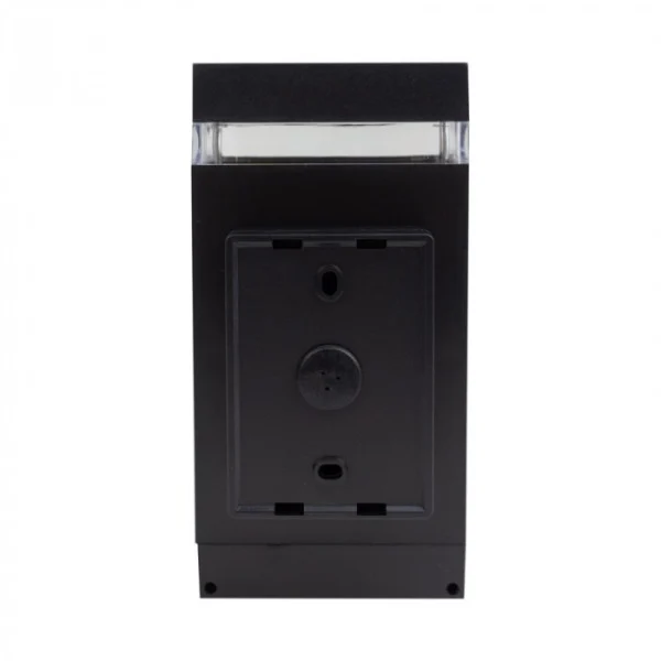 Kinkiet zewnętrzny czarno-przezroczysty 1xGU10x15W IP44 Ecolight