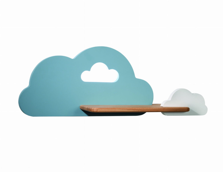 Cloud KINKIET lampa ścienny 5w led iq kids niebieski biały