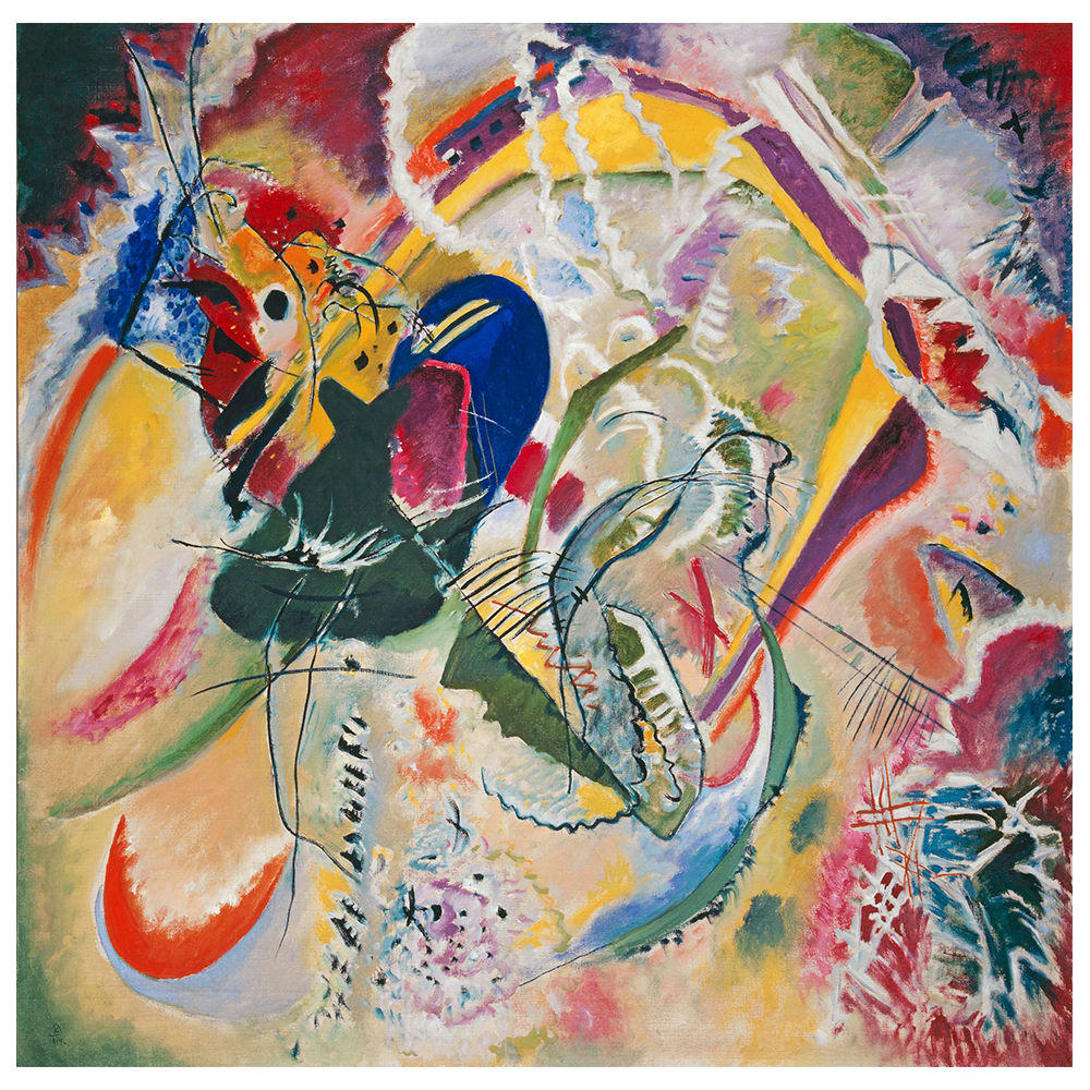 - Tableau improvisation 35 Wassily Kandinsky 50x50cm