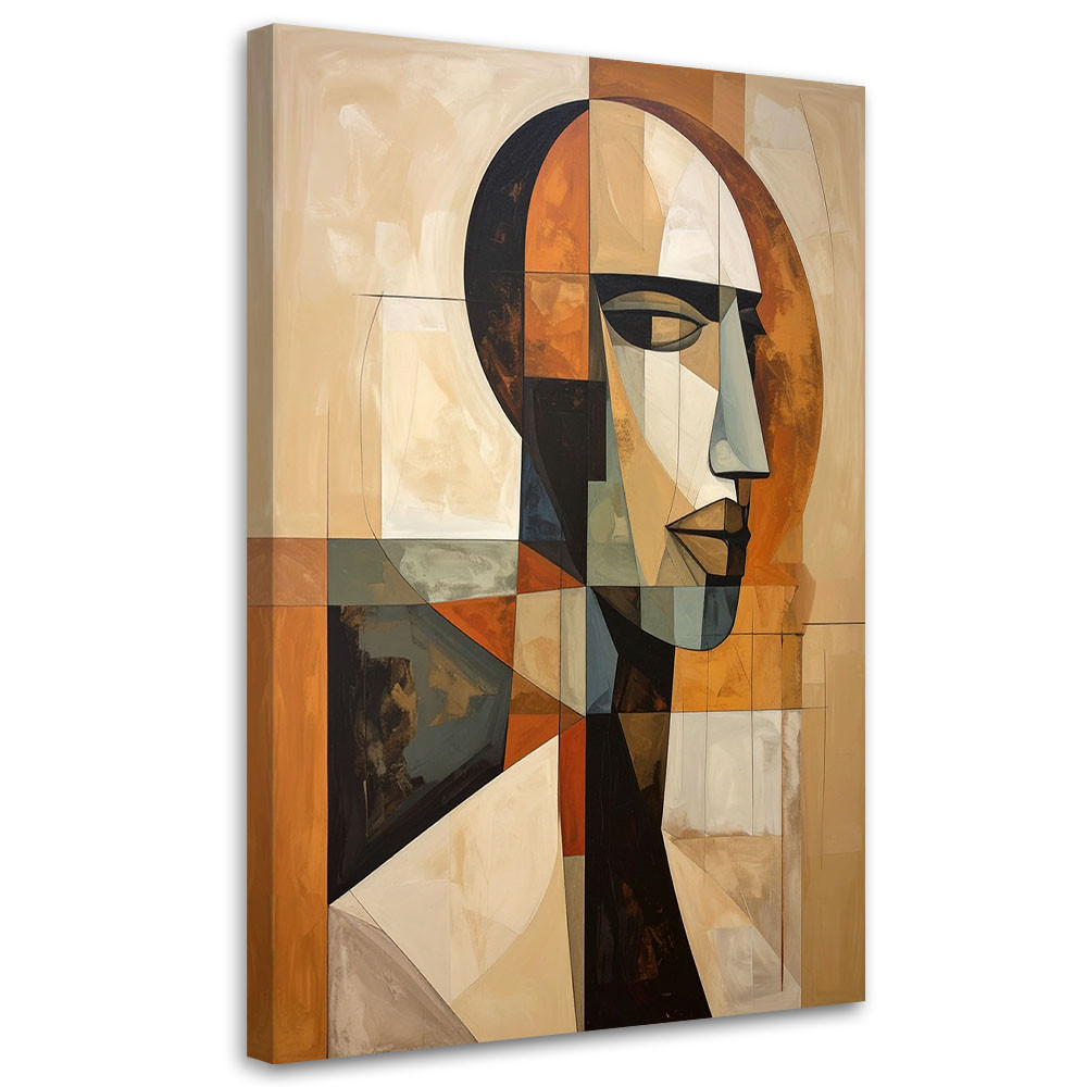 Obraz do salonu sypialni, Abstrakcyjna Sztuka Portret Mężczyzny 20x30