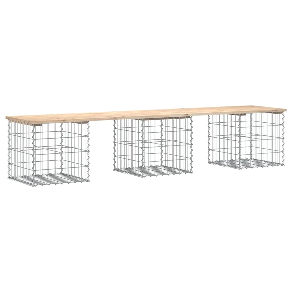 ławka ogrodowa Brąz 203 x 44 x 42 cm Drewno sosnowe vidaXL