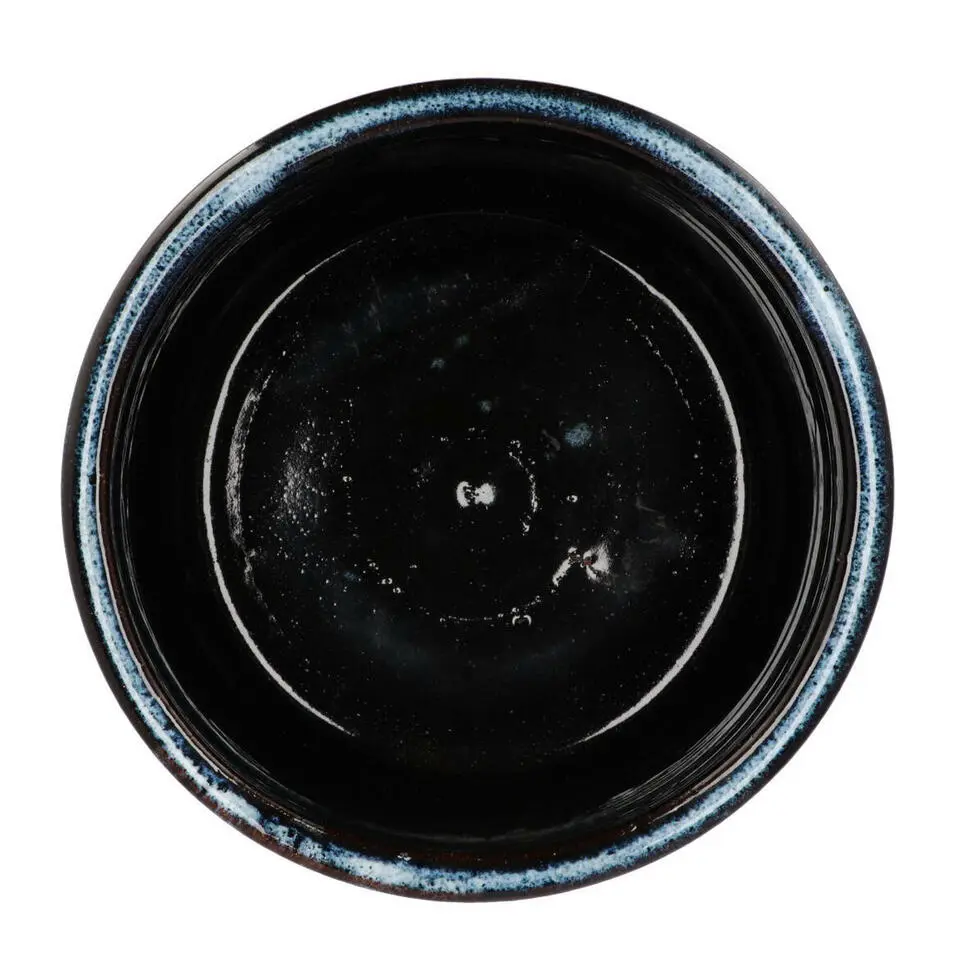 DK Design Bloempot model Blue Glaze - blauw - D15xH17 cm - ombre