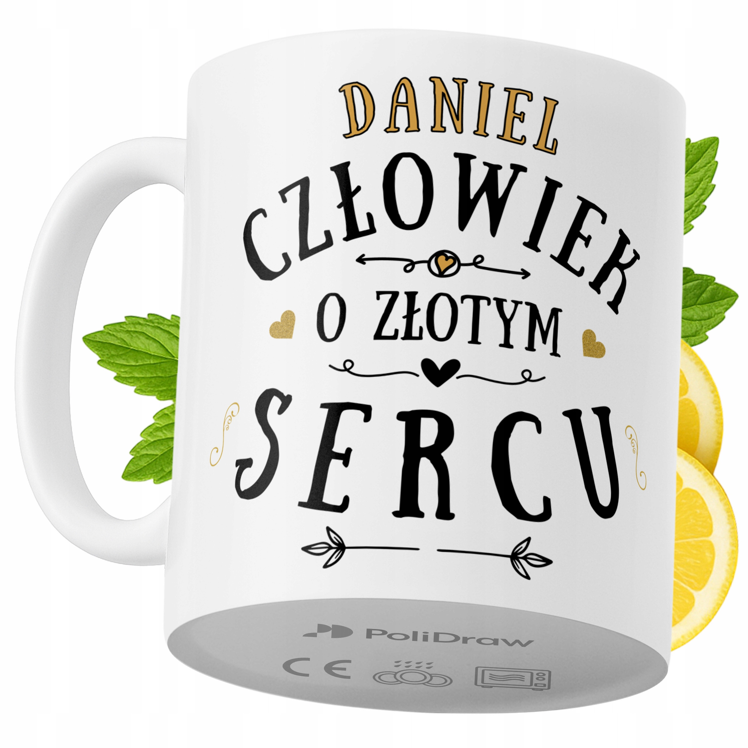 Kubek Dla Daniela na Prezent z Nadrukiem ze Zdjęciem 330 ml PoliDraw