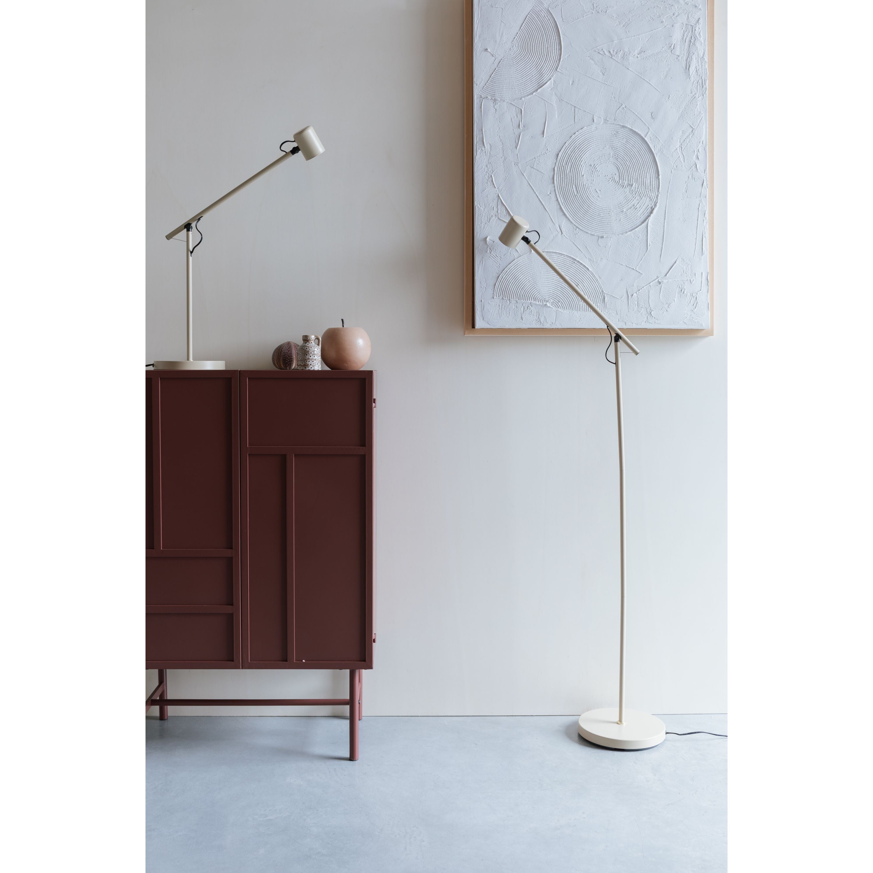 Housecraft Living Aero Vloerlamp  Leeslamp Beige