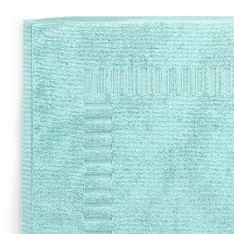 PURE SQUARE - Tapis de bain en Coton Aquaverde 50x70 cm