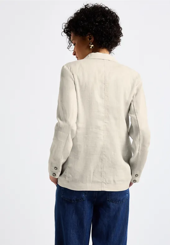 Langer Leinenblazer